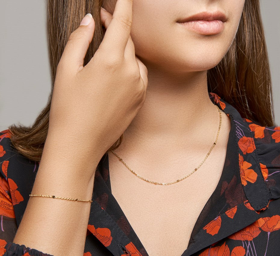 Gouden ankercollier 2,3 mm – 14 karaat