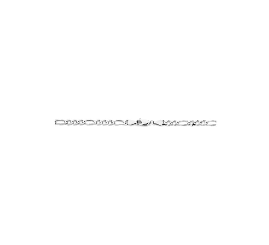 Zilveren figaroketting 4 mm – 50 cm