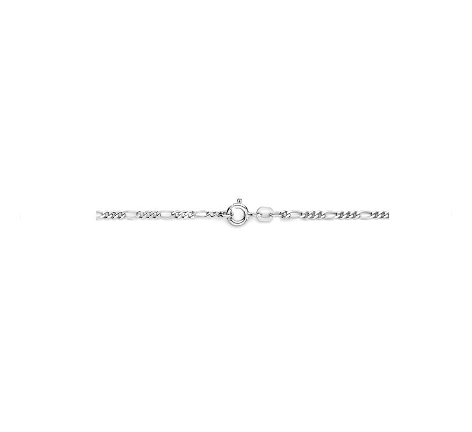 Zilveren figaroketting 2,2 mm – 60 cm