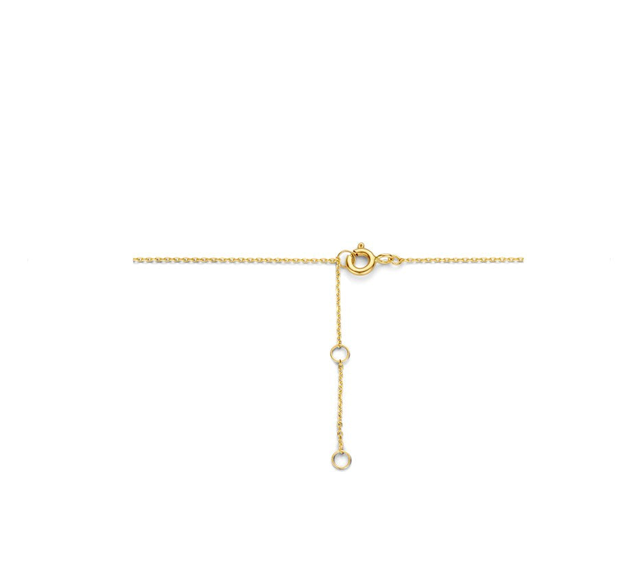 Gouden ketting met twee rondjes – 14 karaat
