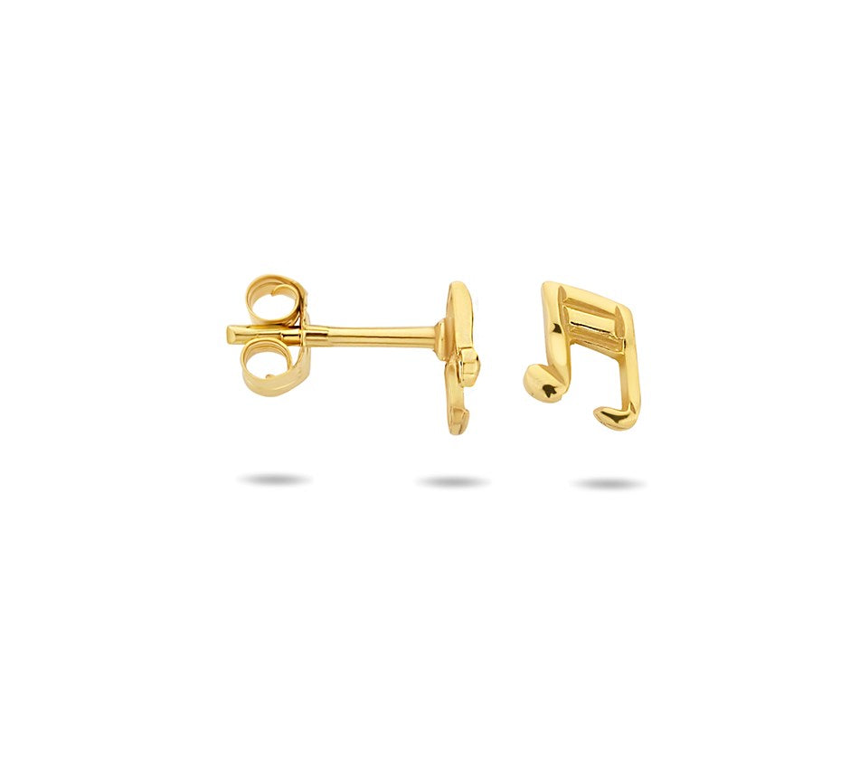 Zilveren oorknopjes, muzieknoot