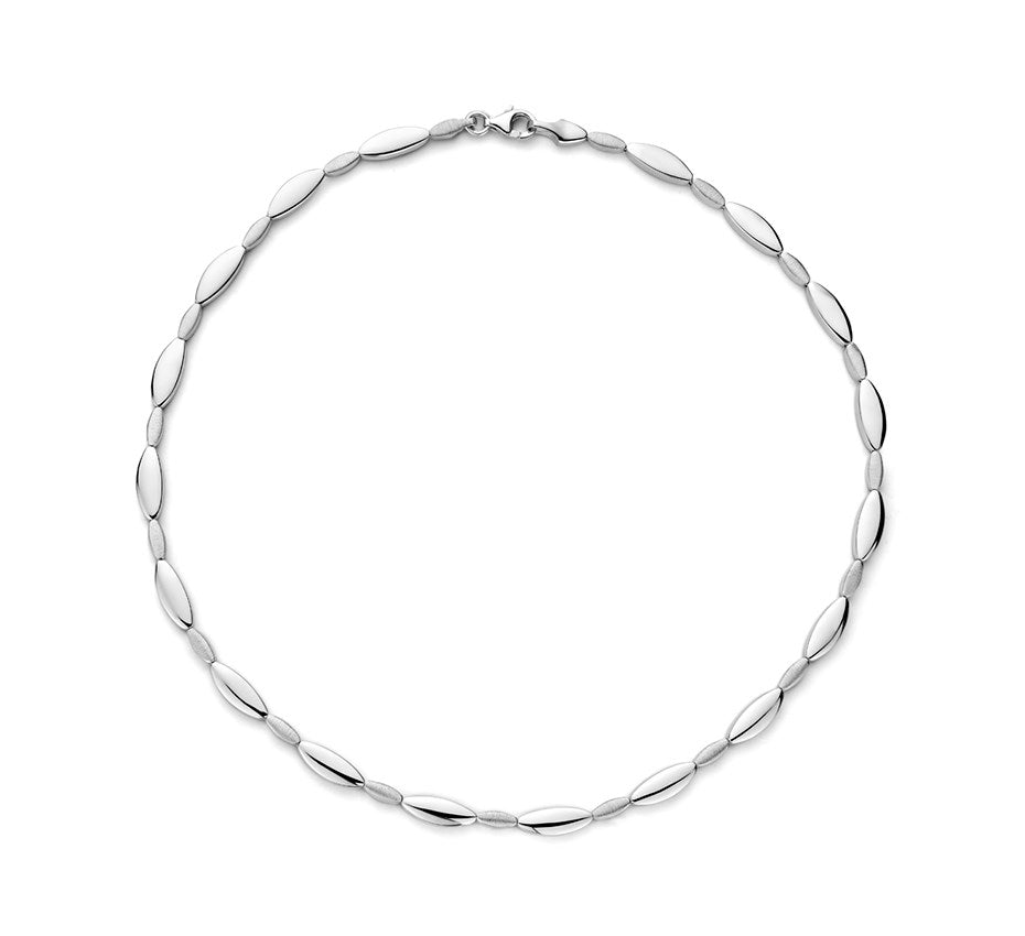 Zilveren chokerketting 5,2 mm, mat en glanzend