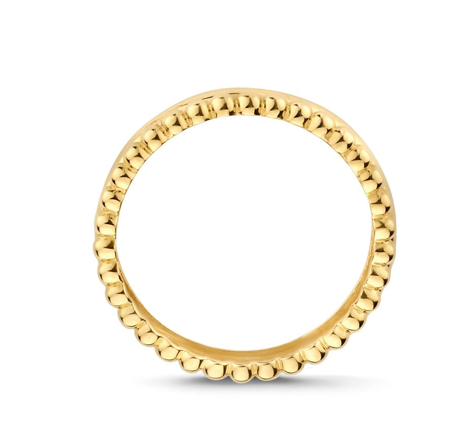 Gouden ring met bolletjes 3,4 mm – 14 karaat