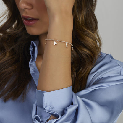 Gouden armband met vlinders – 14 karaat – close-up van de sluiting