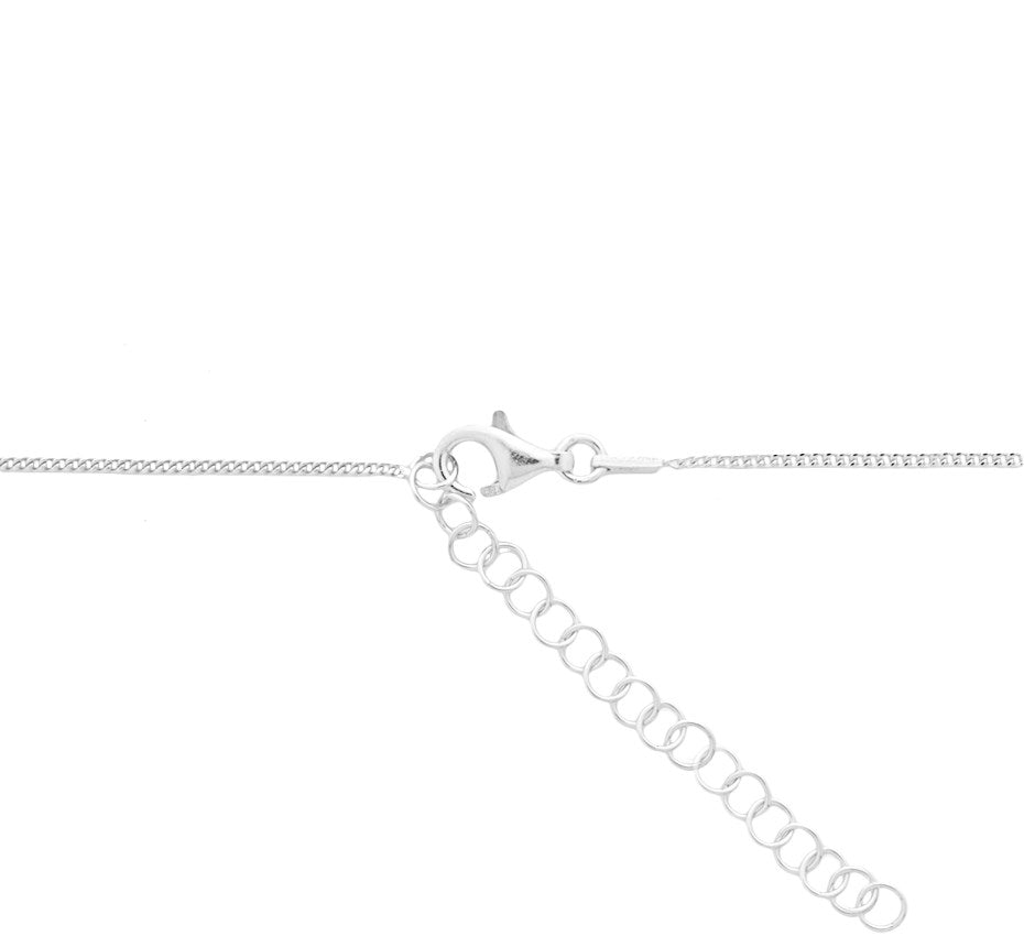 Zilveren ketting met kruisje