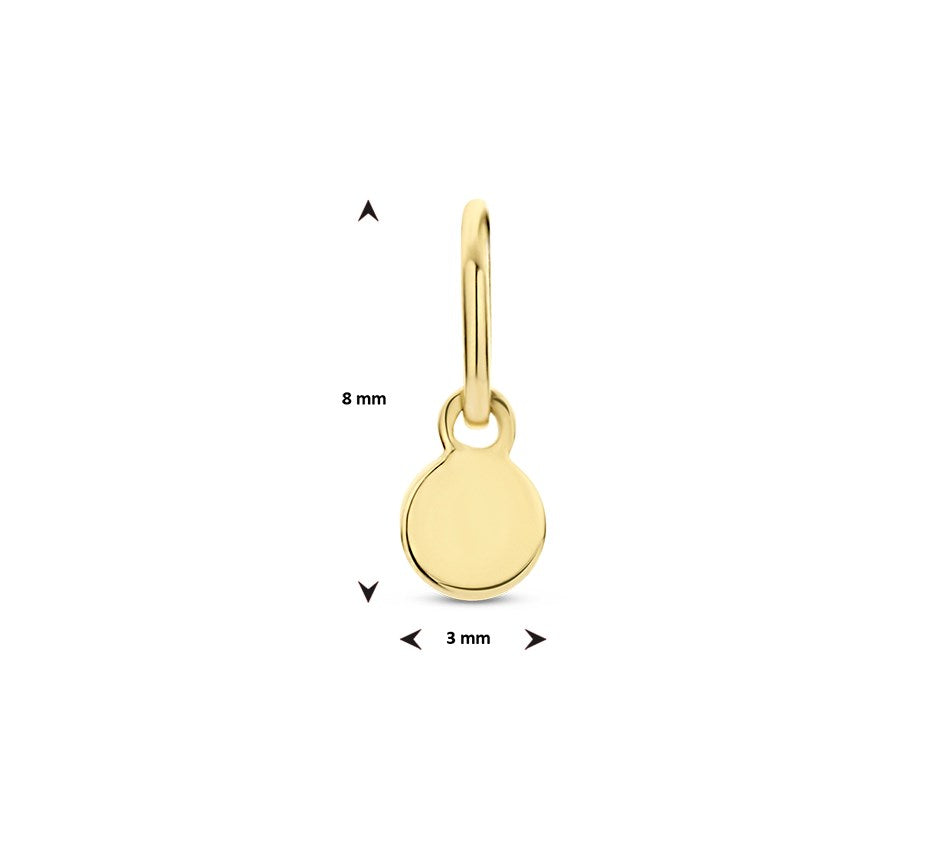Gouden hanger rondje – 14 karaat
