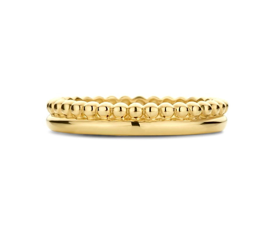 Gouden ring met bolletjes 3,4 mm – 14 karaat