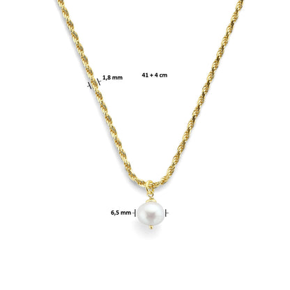 Zilveren ketting met parel – in het Yo&No doosje