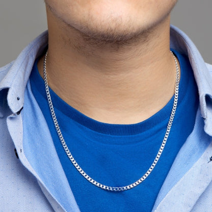 Zilveren gourmette ketting 4,0 mm – in het Yo&No doosje