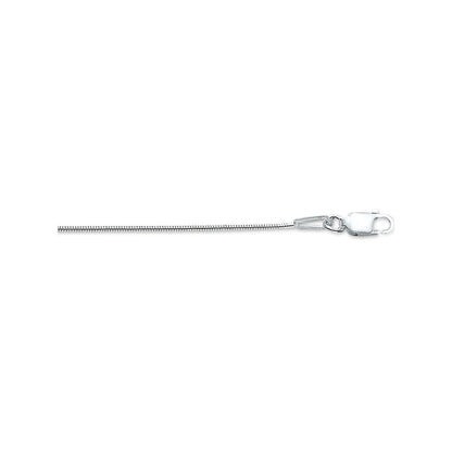 Zilveren slangenketting 0,9 mm