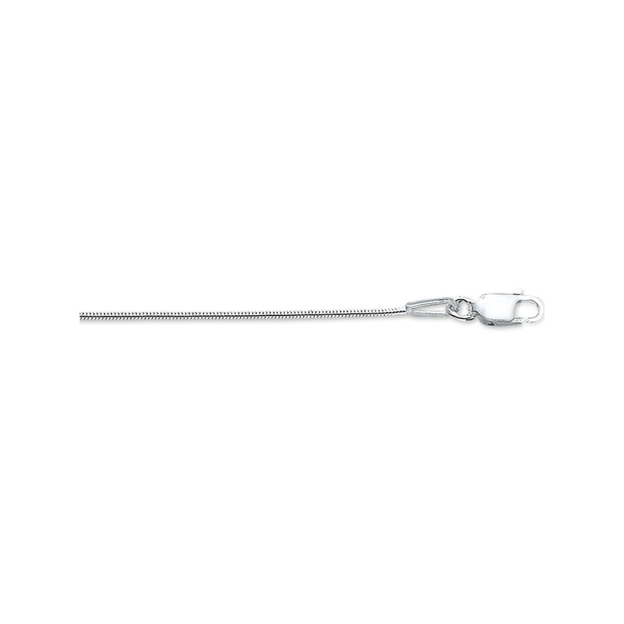 Zilveren slangenketting 0,9 mm