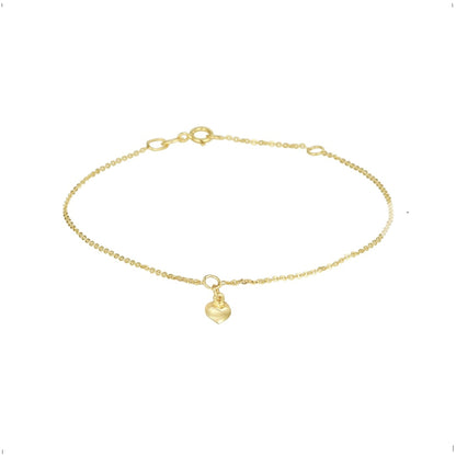 Gouden armband met hartje – 14 karaat