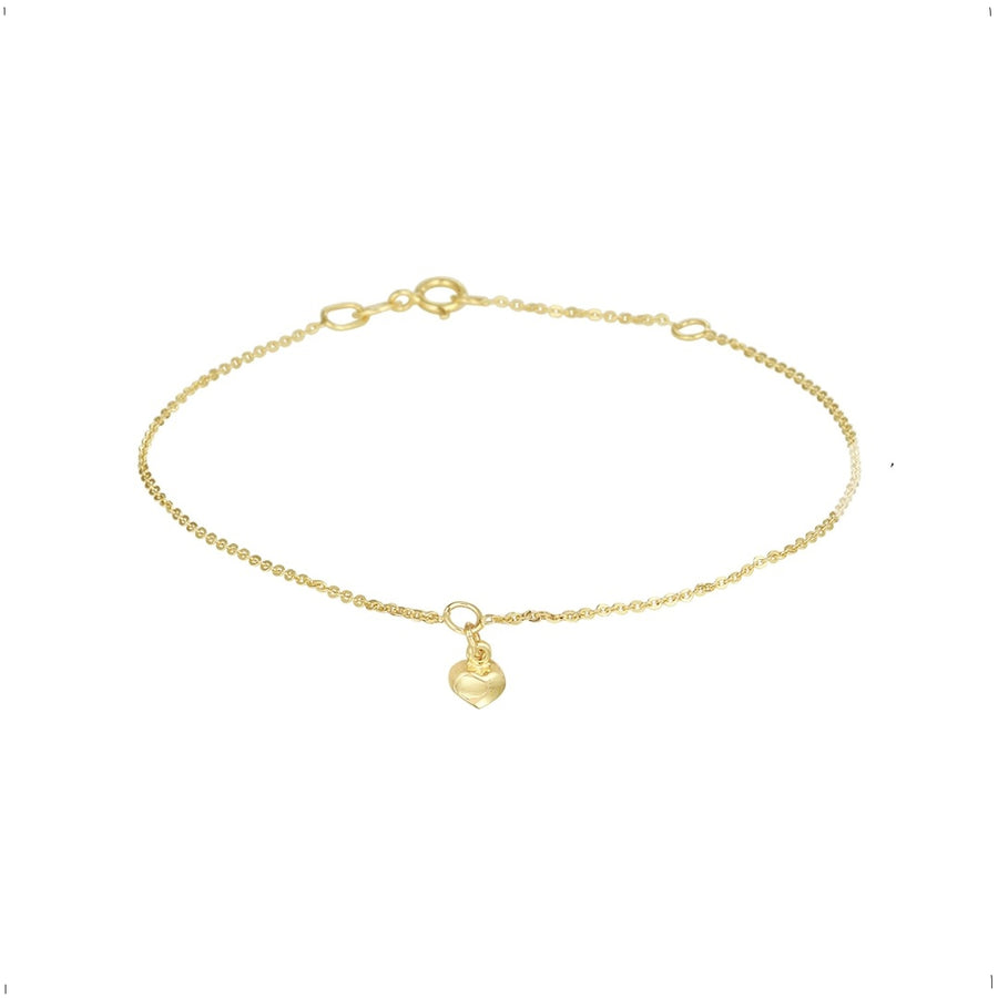Gouden armband met hartje – 14 karaat