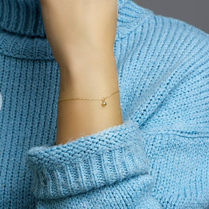 Gouden armband met hartje – 14 karaat – detailfoto