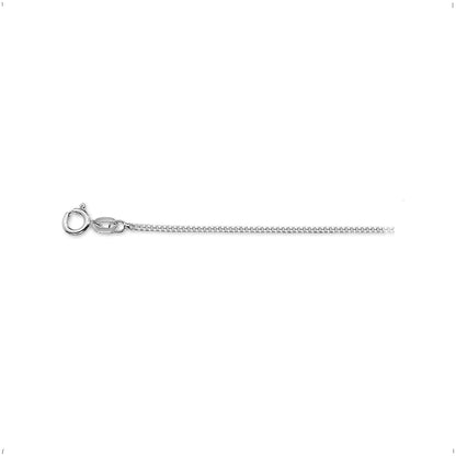 Zilveren gourmette ketting 1,2 mm, 32 tot 60 cm