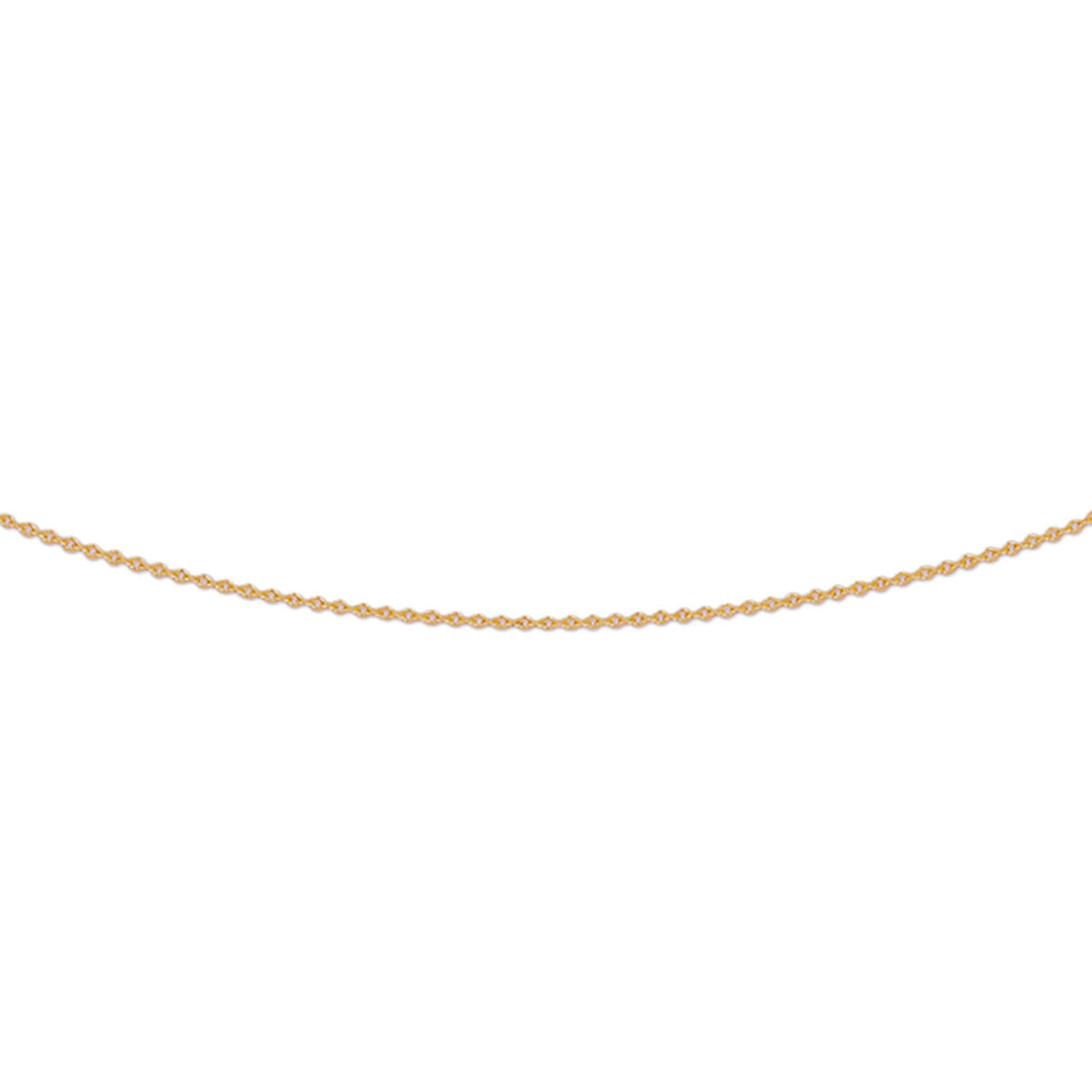 Ketting anker plat 0,8 mm 14k witgoud, 14k roségoud of 14k geelgoud